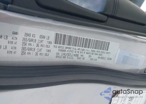 2020 Jeep Grand Cherokee Limited 4X4 z USA, uszkodzony, nr VIN 1C4RJFBG7LC146982